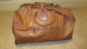 Tumi Dakota große Seesack aus Vollleder 20x12x10" gefütterter Seesack Gepäck Schulter - Bild 1 von 15