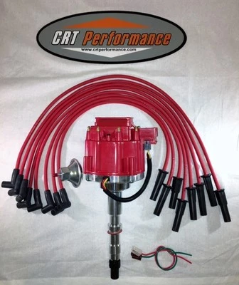 1967-90 AMC/JEEP V8 290,304,343,360,390,401 HEI DISTRIBUTOR + 8MM USA Plug Wires - Image 1 of 3