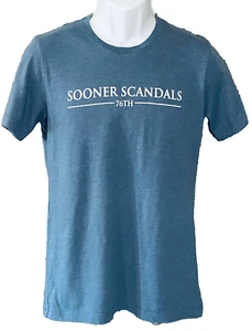 Men’s Small T Shirt Sooner Scandals Graphic Print Blue Short Sleeves Crew Neck - Picture 1 of 8