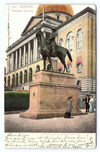 Vintage Postkarte Massachusetts, Nuttenstatue, Boston, MA. um 1901 - Bild 1 von 3