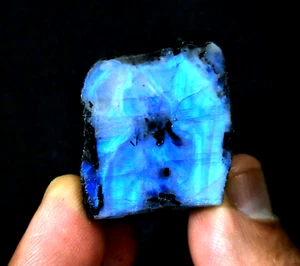Piedra lunar arco iris atractiva 100 % natural cruda 208,50 quilates piedra lunar joyería áspera - Imagen 1 de 9
