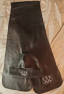 USA Olympic Hat And Scarf Set NWOT Gray Unisex Unbranded Fan Apparel  - Picture 1 of 5