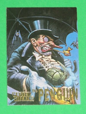 1995 Skybox DC Batman Master Series VILLAINS INSERT THE PENGUIN #5 CARD SINGLE - Image 1 of 4
