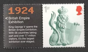 2007 1st Lion Shield 1924 Empire Exhibition Wembley Label from LS39 Smiler Sheet - Picture 1 of 1