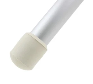 Rubber Furniture Leg Tips - White Chair Table Caps Ferrules With Metal Washer - Picture 1 of 9
