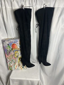 NEW Jeffrey Campbell Backstage Thigh High Boots from Free People Size 7 - Picture 1 of 14