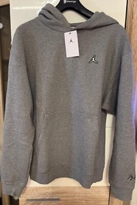 Nike Jordan Kapuzenpulli Hoodie Herren Grau Taschen Größe M - Bild 1 von 5