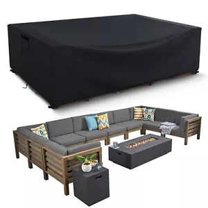 Patio Furniture Covers Waterproof, Heavy Duty 600D Outdoor Furniture Covers f... - Picture 1 of 7