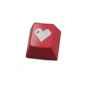 OEM Profile ABS Keycap For Mechanical Keyboard Mx Switch Red Love Heart Pattern - Picture 1 of 8