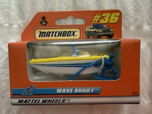 MATCHBOX -- MATTEL WHEELS -- WAVE BUGGY with SKIER -- #36 - Picture 1 of 3