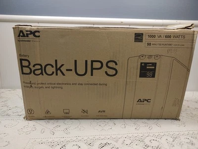 APC Back-UPS BX1000M 1000 VA 600 Watts 8 Outlets 4 with Surge Protector - Image 1 of 4