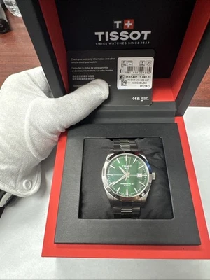 Tissot GENTLEMAN POWERMATIC 80 SILICIUM Green Dial Watch T127.407.11.091.01 - Image 1 of 4
