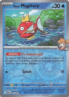 Misty's Magikarp SV10: Destined Rivals 048/182- NM - Reverse Holo - Image 1 of 2