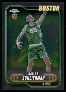 Baylor Scheierman 2024-25 Topps Chrome #143 Rookie Boston Celtics - Picture 1 of 2