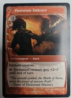 MTG Magic The Gathering Card Flowstone Embrace Enchantment Aura Future Sight - Image 1 of 2
