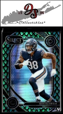 2024 Panini Select #284 Montez Sweat Dragon Scale Prizm Chicago Bears #/81 SN - Image 1 of 2