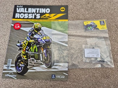 1/4 DEAGOSTINI BUILD THE YAMAHA YZR-M1 VALENTINO ROSSI BIKE PART ISSUE #48 - Image 1 of 3