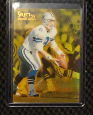 Espejo dorado Troy Aikman #44 edición certificada Select 1995 Foto 1 de 4