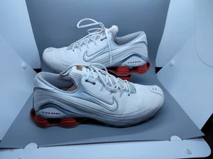 Nike Shox 2004 VTG Y2K Sneaker Shoes LN4 White Silver Red Men's Size 10.5 US - Picture 1 of 21