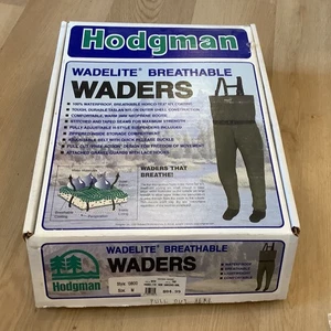 Hodgman Wadelite 13600 Breathable Footed Waders Size Medium  with repair kits  - Picture 1 of 14