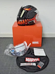 Motorradhelm HJC RPHA 11 Anti Venom Marvel + neue Polster Gr. S - Bild 1 von 14