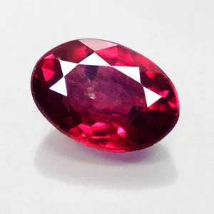 0.50 Cts Well-Chosen Oval (5 x 3 mm) 100% Natural Red Sapphire Loose Gemstones - Picture 1 of 7