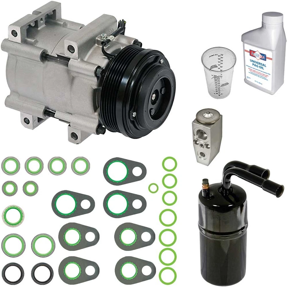 For Ford Mustang 2010 Omega AC Compressor w/ A/C Repair Kit TCP - Image 1 of 1