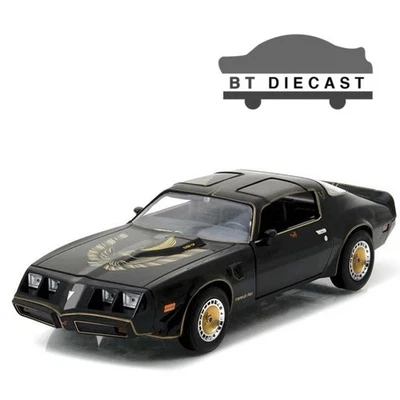 GREENLIGHT 1980 PONTIAC FIREBIRD TRANS AM T TOP 1/24 DIECAST BLACK 84037 - Image 1 of 2
