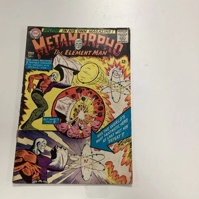 Metamorpho The Element Man #1 1965 GD Pence Stamp **Cover and 1st page detached - Image 1 of 4