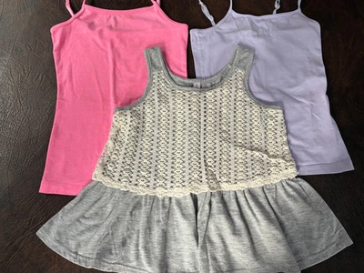 Девочка размер S 6-6 X лот из 2 Cami's CHEROKEE розовый сирень Adj. Ремни - Изображение 1 из 4