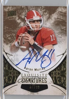 2014 Upper Deck Exquisite Collection Signatures /99 Aaron Murray Rookie Auto RC - Image 1 of 2