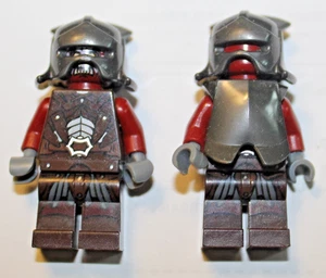 LEGO Uruk-hai Lord of the Rings Minifigure lor008 Helm's Deep 9471 2012 Lot of 2 - Picture 1 of 2