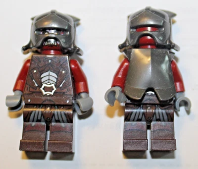 LEGO Uruk-hai Lord of the Rings Minifigure lor008 Helm's Deep 9471 2012 Lot of 2 - Image 1 of 2