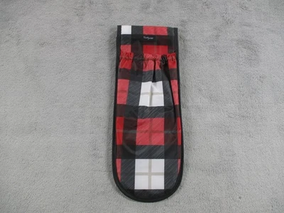 Thirty-One Insulated Wine Bottle Carrier Thermal Cooler Sleeve Red Black Plaid - Image 1 of 4
