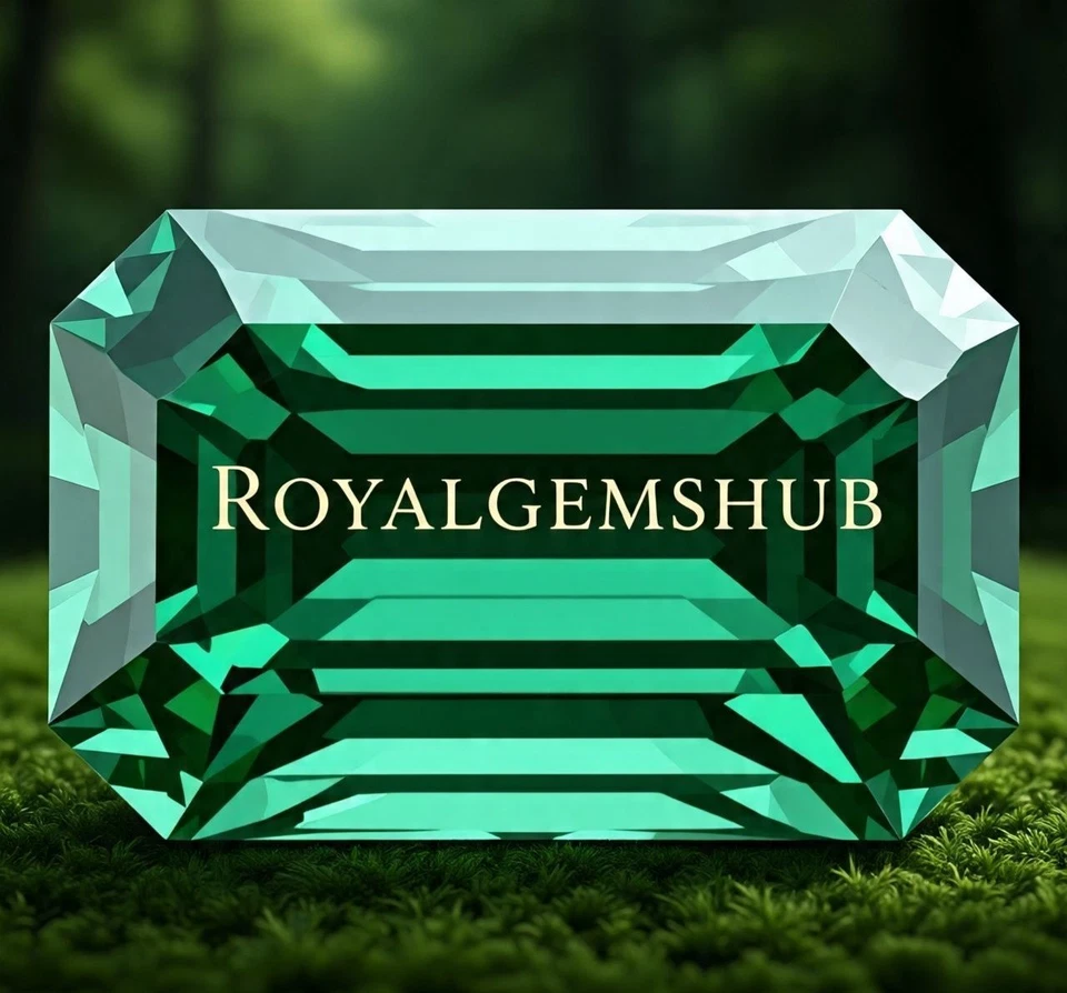 Сертифицированный натуральный зеленый изумруд огранки D высшего качества 5 карат VVS1 +🎁 - Изображение 1 из 4