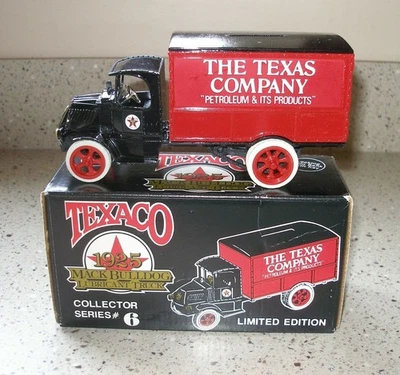 1989 ERTL Texaco Coin Bank 1925 MACK BULLDOG LUBRICANT TRUCK Die cast w/ key - Image 1 of 4