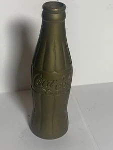 VINTAGE 1960'S solid Brass Coca Cola Coke Soda Bottle  7-1/2” Tall - Picture 1 of 5