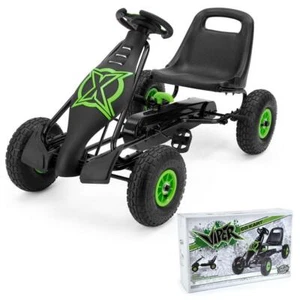 Xootz Viper Go Kart Niños Pedal Niño Paseo en Coche Juguete al aire libre 2 Engranajes Negro - Imagen 1 de 6