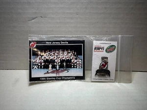 NJ New Jersey Devils 1995 Stanley Cup Champions Pin SGA - Picture 1 of 2