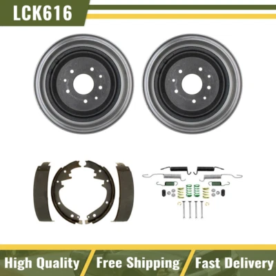 Tambores de freio traseiro e sapatas de freio kit de mola compatível com Chevrolet Caprice 1970 - Imagem 1 de 4