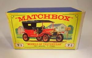 Matchbox Models of Yesteryear Y-01B Ford Model "T" leere originale "D" Box - Bild 1 von 3