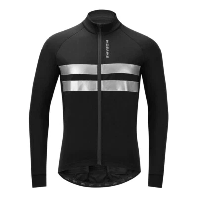 Winter Cycling Jackets Outdoor Sport Warm Coat Long Sleeve MTB Road Bike Jersey - Image 1 of 4