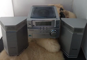 PANASONIC CD PLAYER FM & AM RADIO TUNER SA-PM03 w/2 STEREO SPEAKERS - NICE! - Picture 1 of 16
