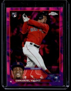 2023 Topps Chrome Update Magenta Purple Lava Refractor Enmanuel Valdez RC - Picture 1 of 2