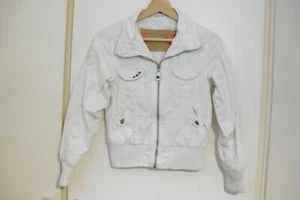 3 für 2 Rabattaktion-Mädchen - Jeans-Jacke~ Yigga Gr. 146 ~ weiß viele Extras - Bild 1 von 7