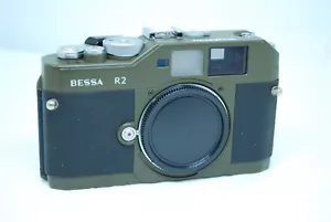 PREISSTURZ "Excellent" Voigtländer Bessa-R2 Olive 35mm Rangefinder Film Camera - Bild 1 von 15