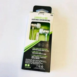 PUGS Earbuds with Mic - Black, Blue or White 4' - Picture 1 of 5