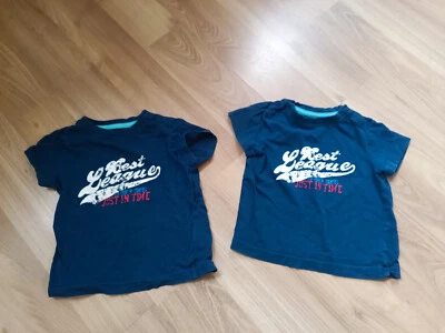 ❤️Baby  T- Shirt--2 Oberteile-von impidimpi----Größe 74/80.--balu mit Schriftz❤️ - Bild 1 von 3