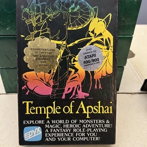 TEMPLE OF APSHAI -EPYX - Cassetta per Atari 400/800 solo scatola e cassetta - Foto 1 di 3