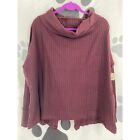 Free People NWT Juicy Long Sleeve Cowl Neck Split Back Thermal Date Night XS New